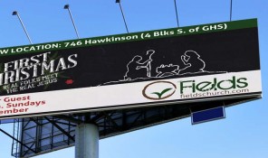 FC - First Christmas billboard